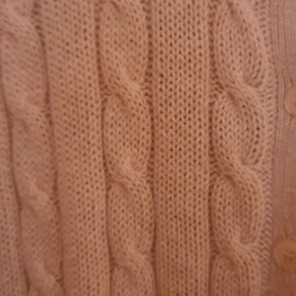 Large Northern Isles Cardigan Cable Knit Sweater - Picture 5 of 5